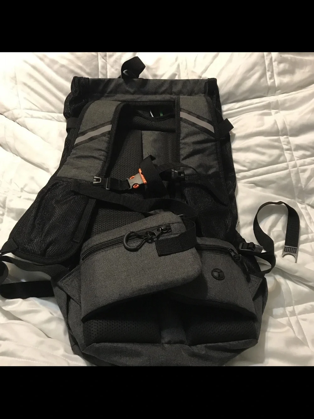 NIB Dog Backpack Fur CadetDog Gray Black Medium reflective Carrier‎ M medium